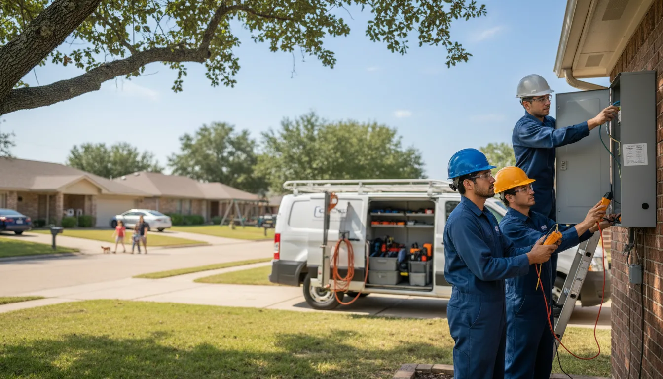Certified electrician providing emergency electrical services in Walling, TN